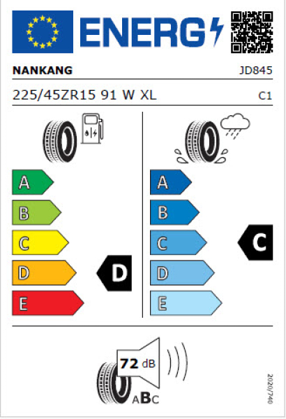 NANKANG CR-S   225/45-15 91 W