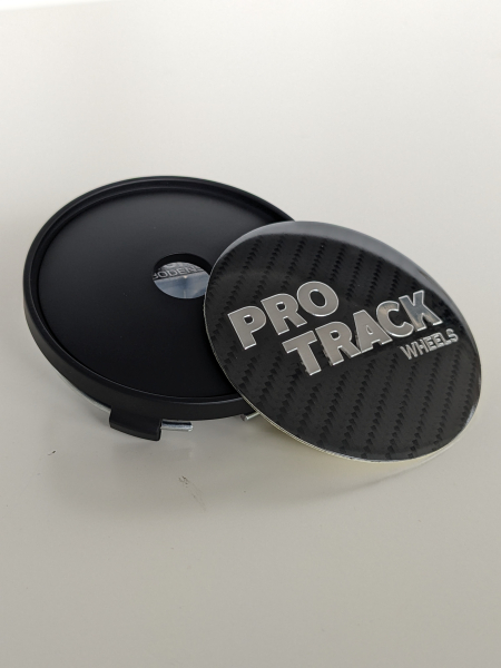 ZeichnunPROTRACK Nabenkappe Carbon Look flachg Stehbolzen